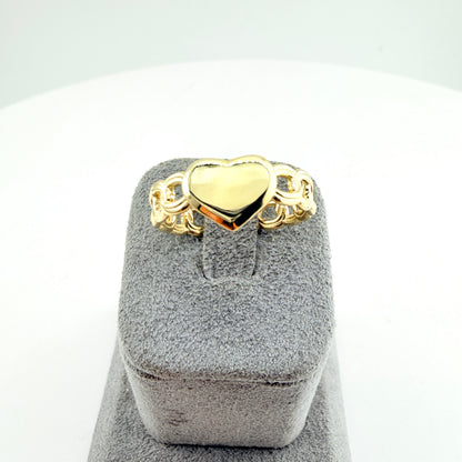 10K Gold Heart Reflections Ring