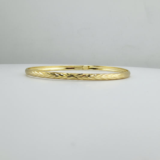 10k Gold Essence Bangle Bracelet