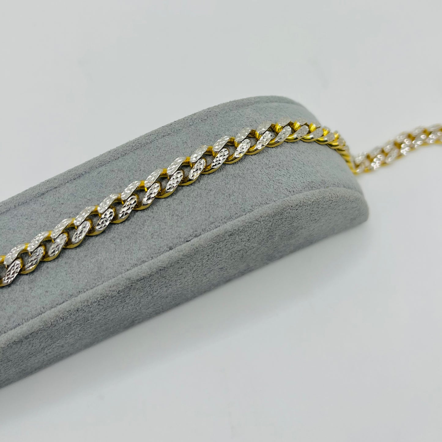 10K Gold 6.5mm Miami Cuban Monaco Bracelet