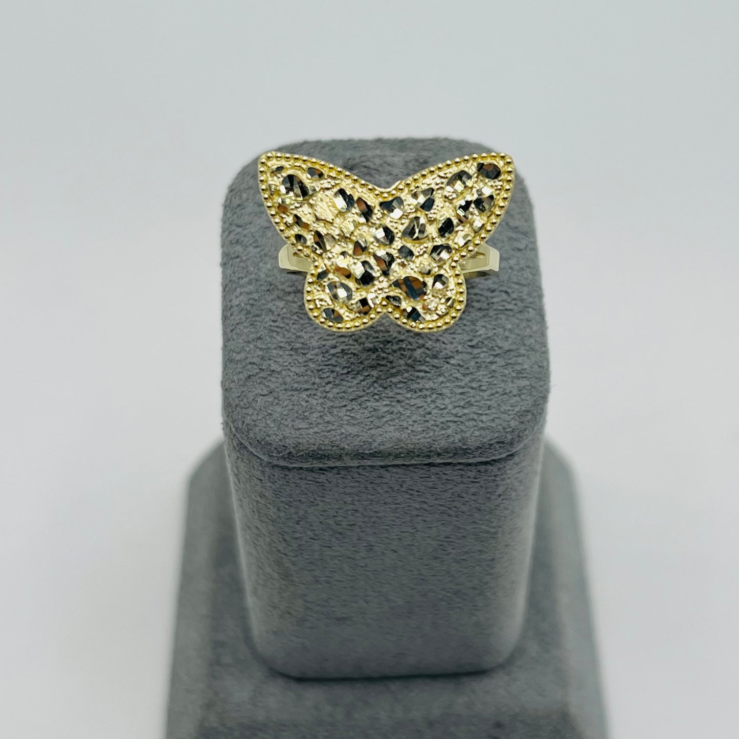 10k Gold Nugget Butterfly Ring