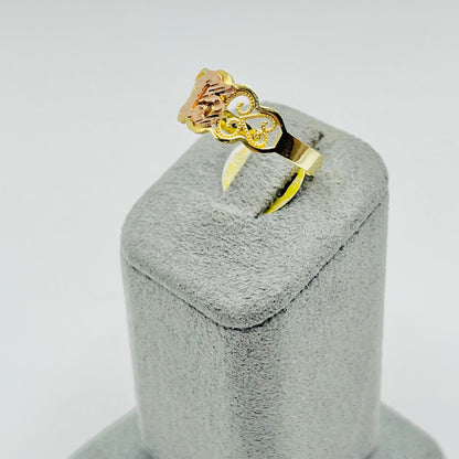 14k Gold Wrap Around Mini Quince Ring