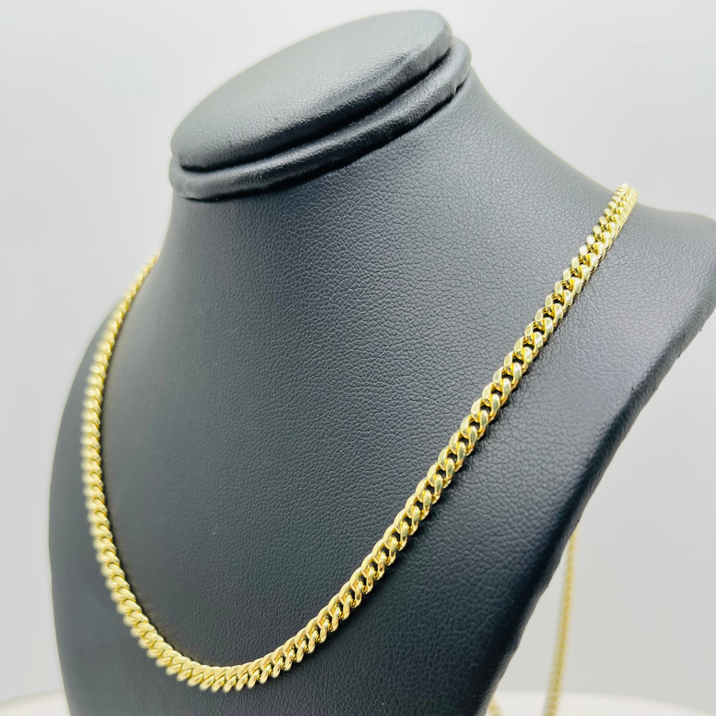 10K Gold 3.8mm hollow Miami Cuban Chain