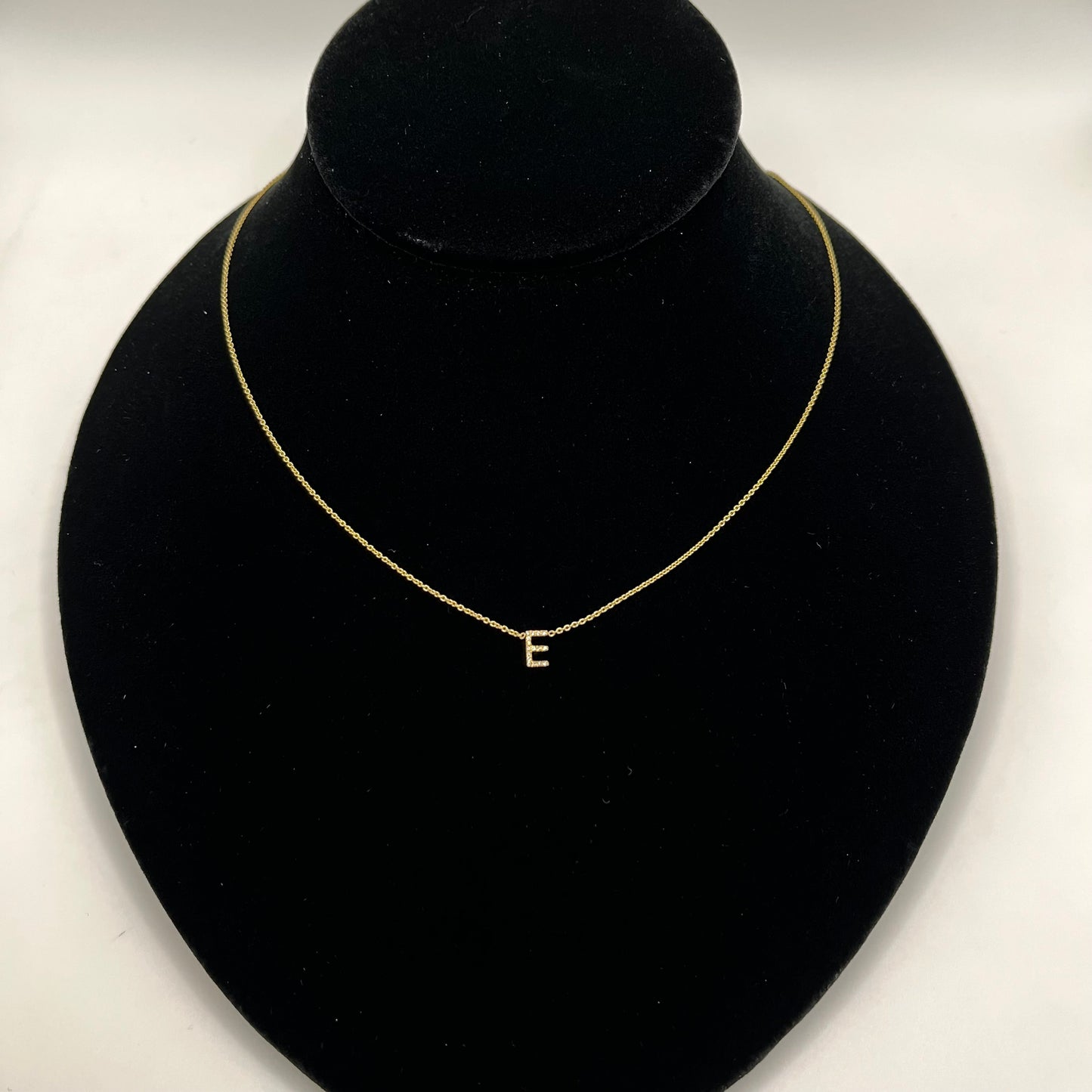 14k Gold Diamond Classic Initial Chain