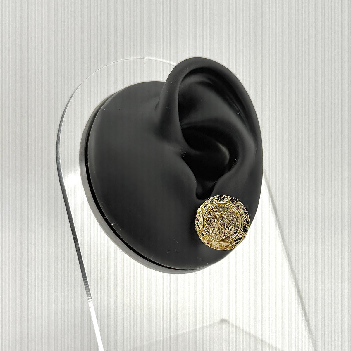 10K Gold Centenario Nugget Earrings