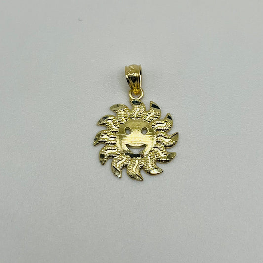 10k Gold Radiant Sun Charm