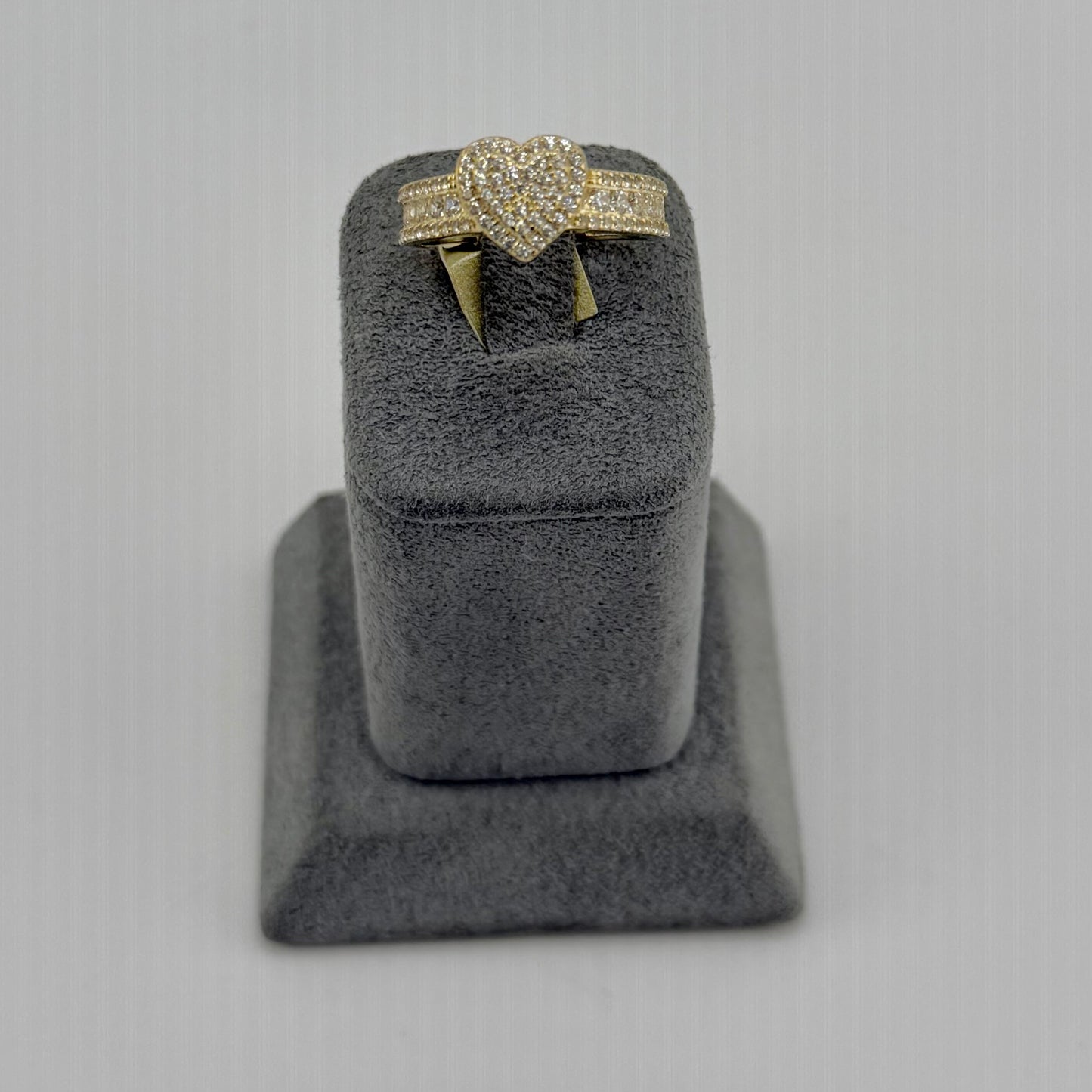 14k Gold Love Me Cz Ring