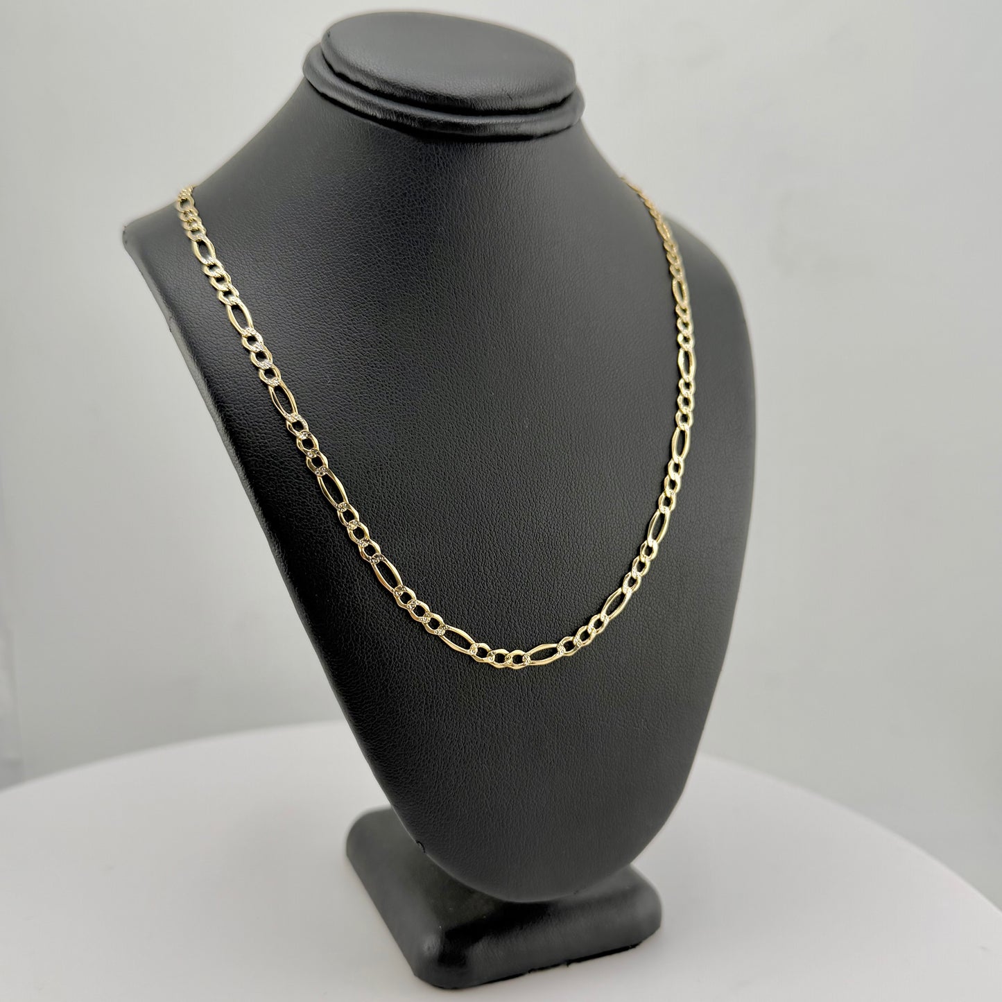 10k Gold 3.5mm Dc Figaro Chain