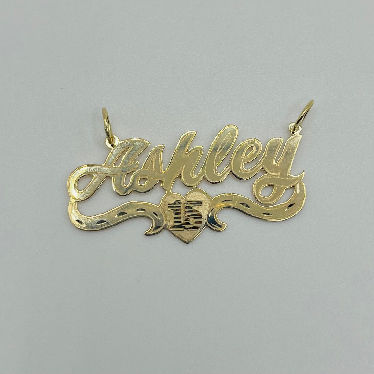 10k Gold Quinceañera  Custom Nameplate