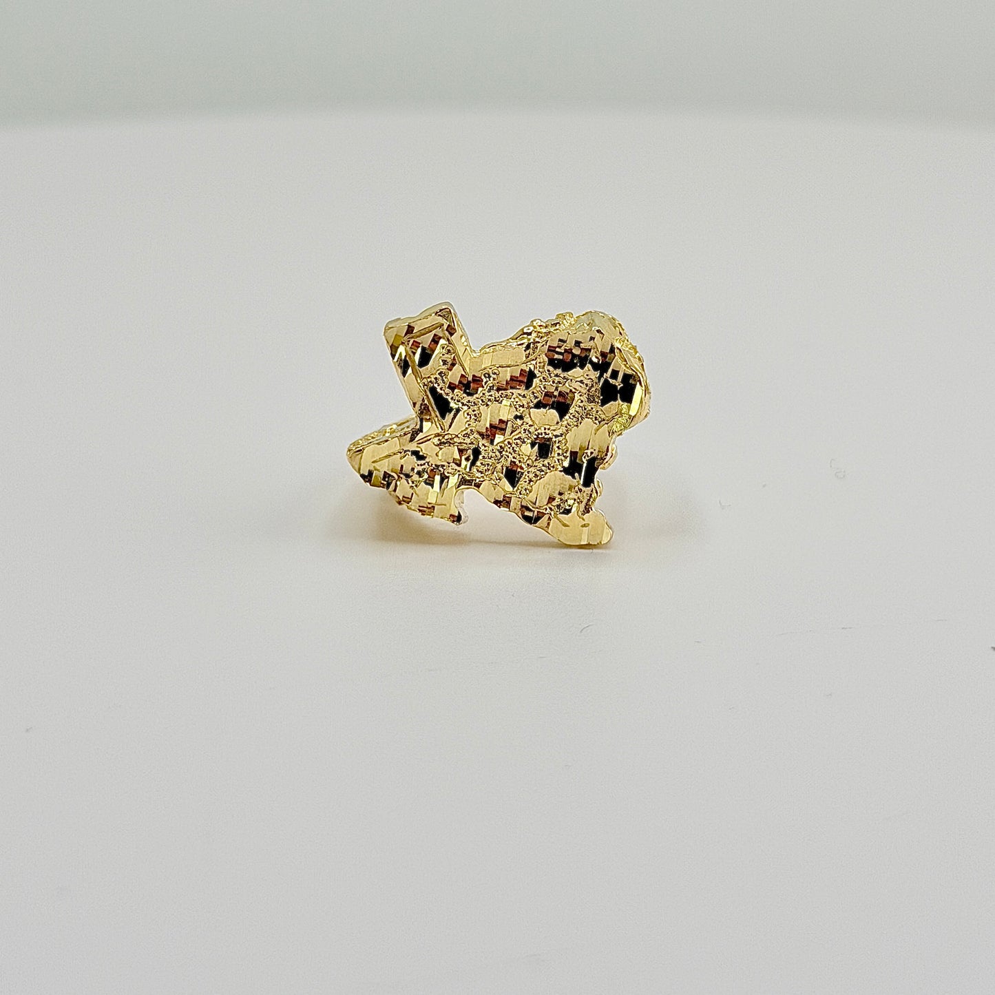10K Gold Big Texas Nugget Ring