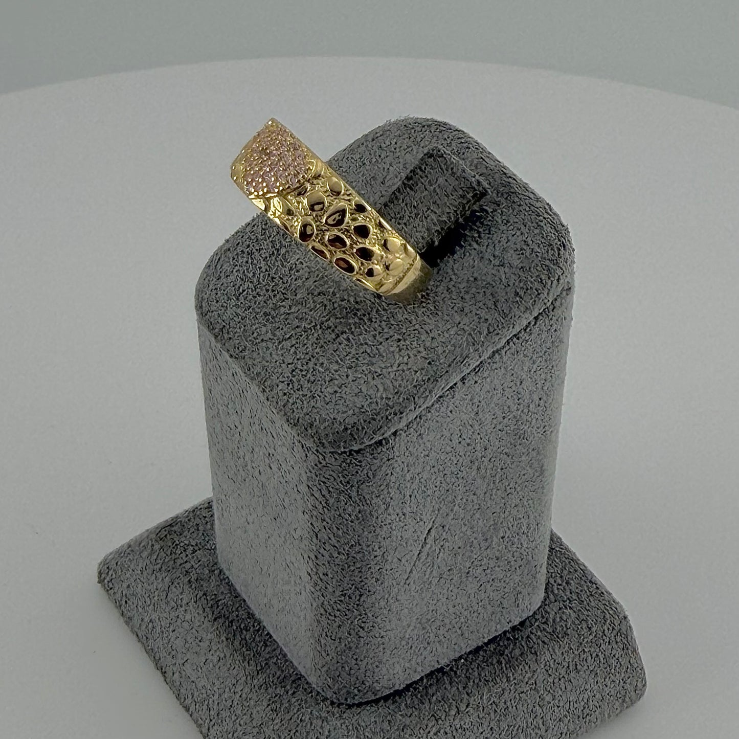 10k Gold Pink Blush Nugget Ring