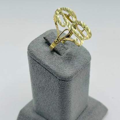10K Gold Classic Initial Ring (medium)