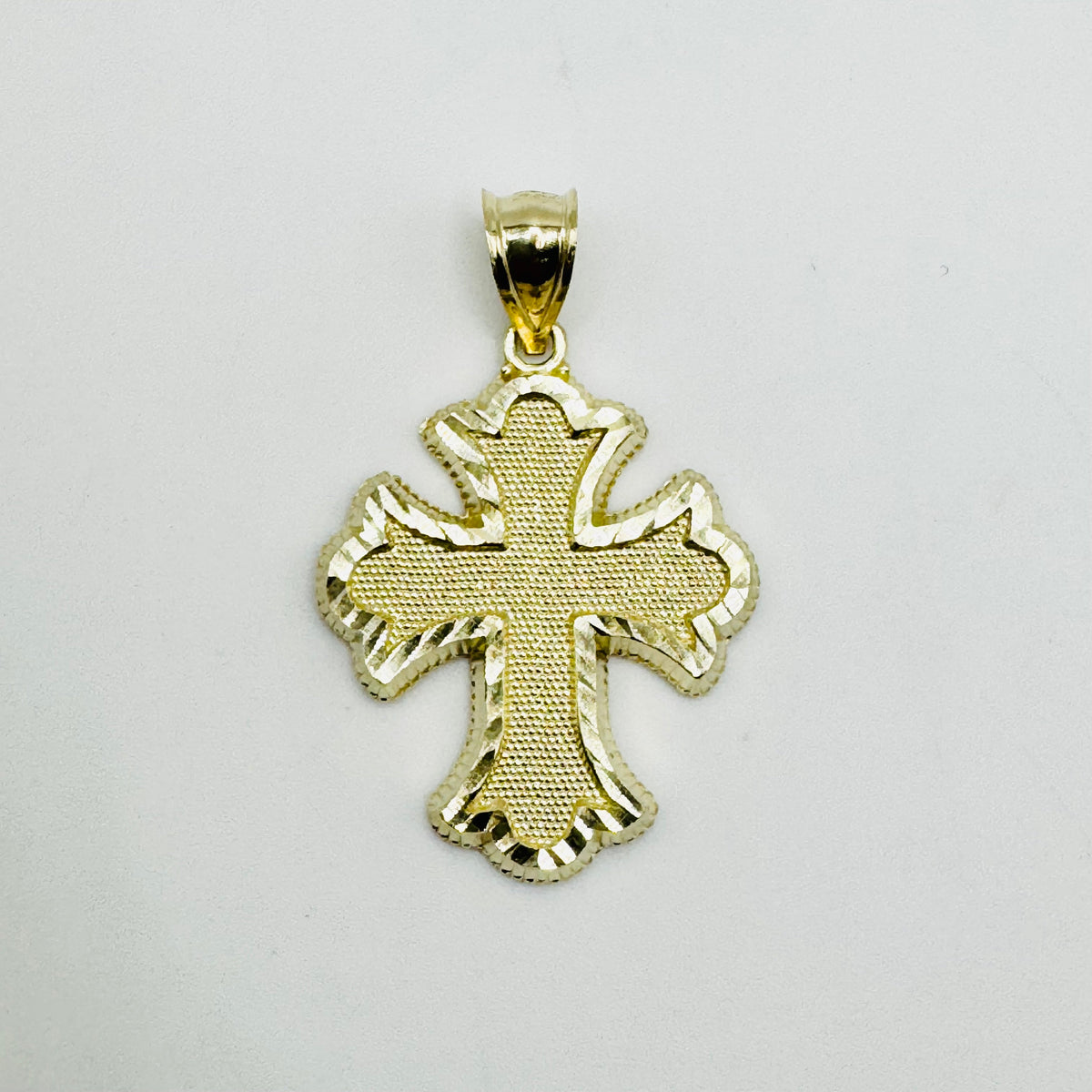 10K Gold Royal Cross Pendant | Face Size: 21mm