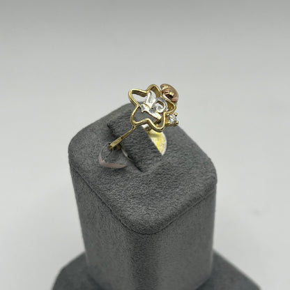 14k Stars Aligned Quince Ring