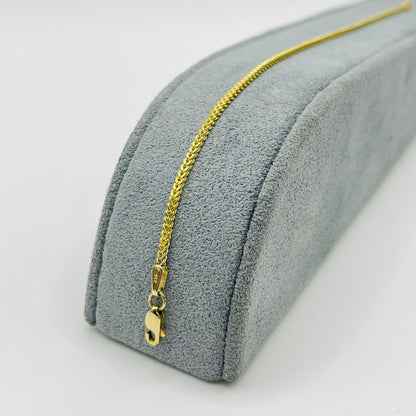 14k Gold 1.6mm Franco Bracelet