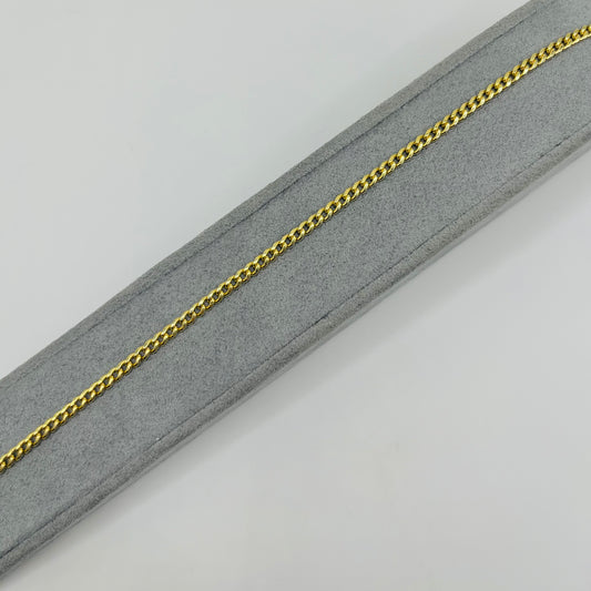 10K Gold 3mm Hollow Miami Cuban Bracelet