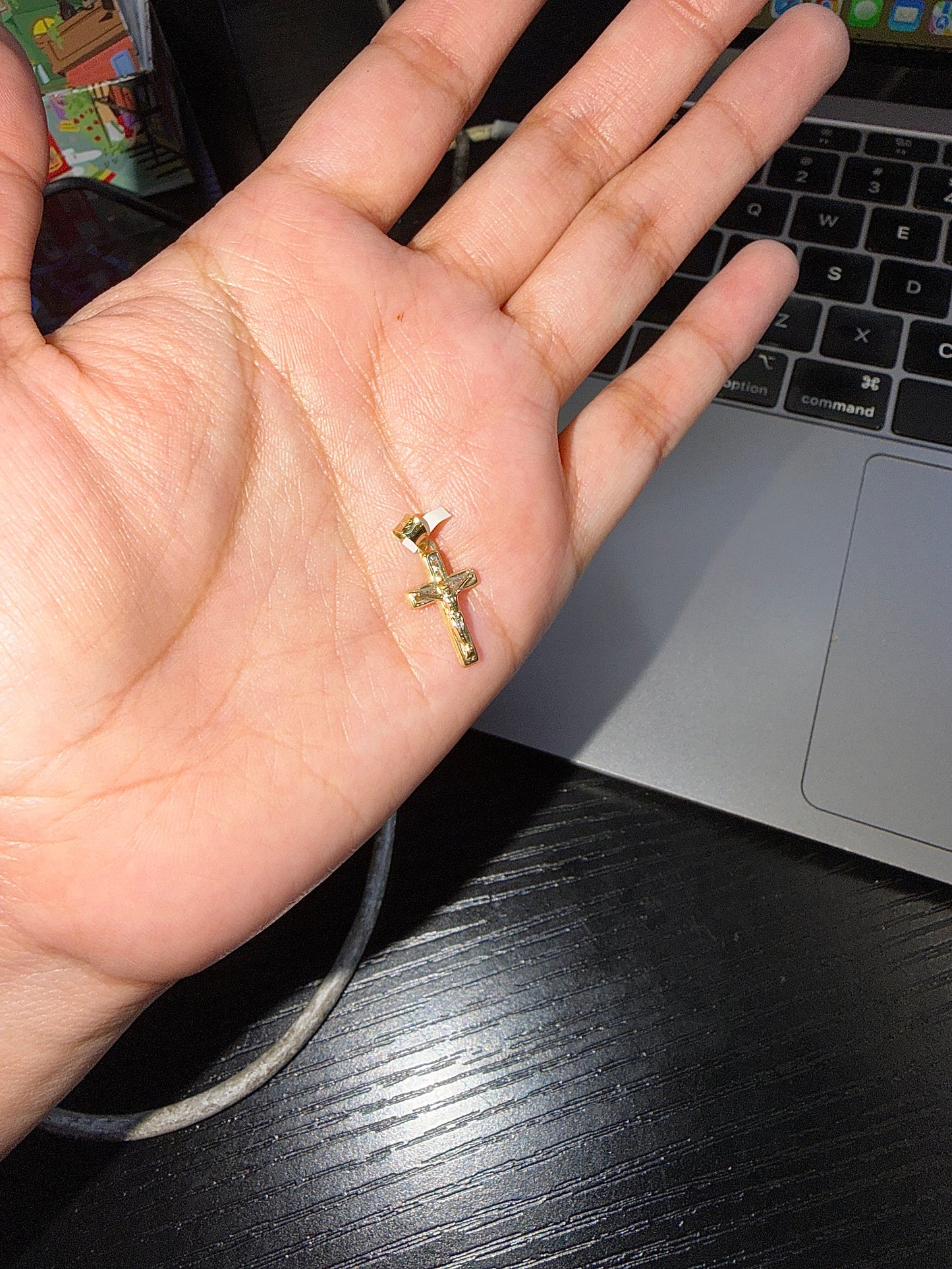 14k Gold Small Classic Jesús Cross - Yellow Gold SML