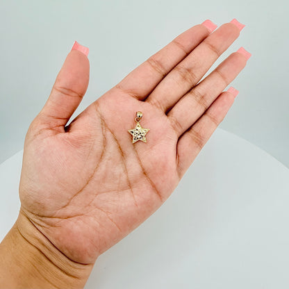 10k Gold Star Nugget Charm (S)