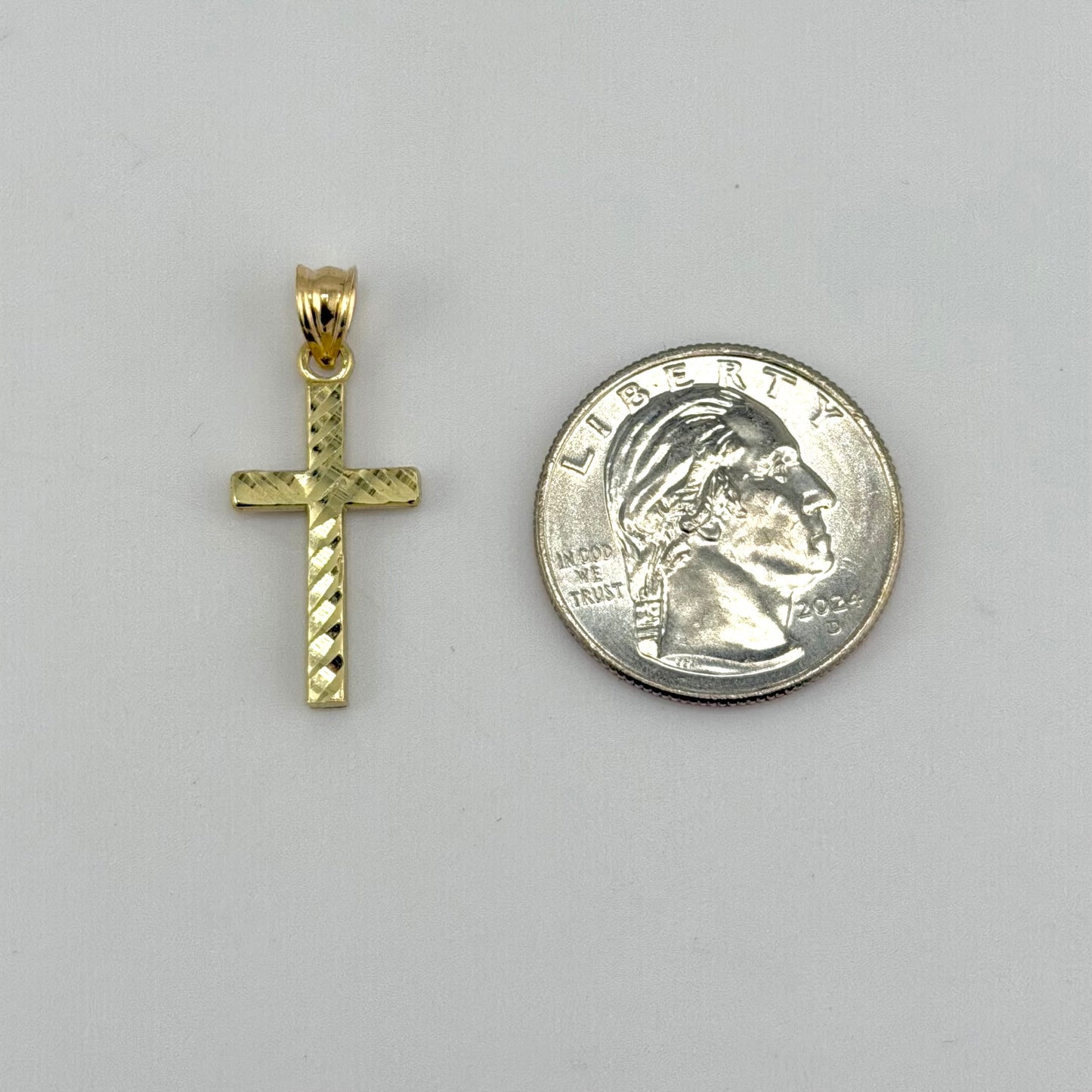 10k Gold Dc Cross Charm