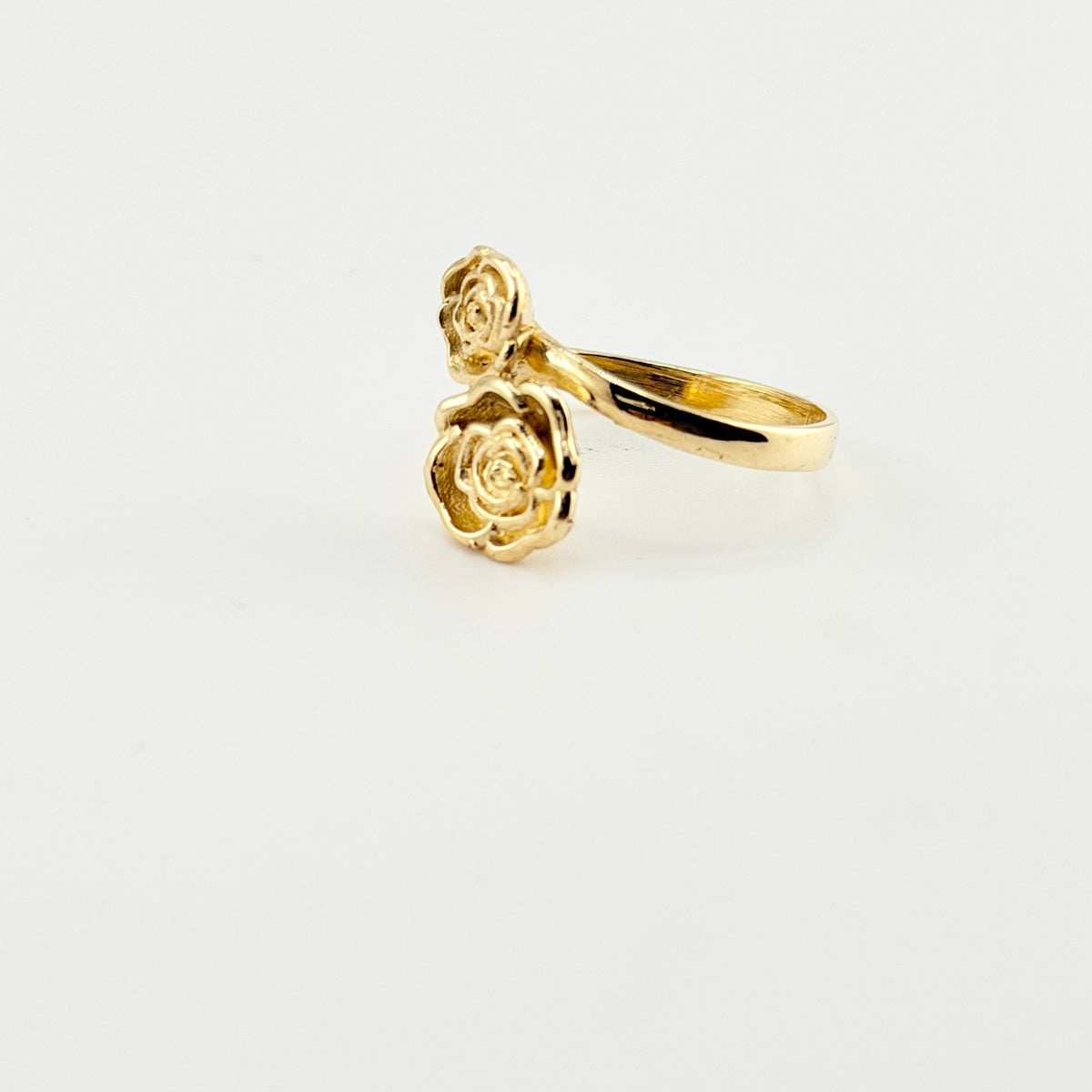 10K Gold Double Rose Ring
