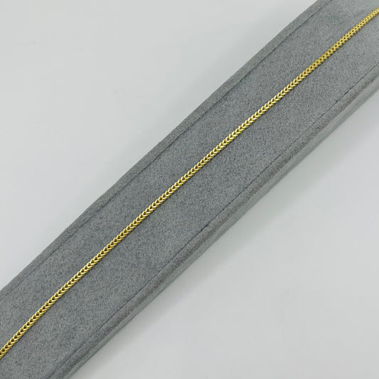 10K Gold Franco Bracelet 2mm