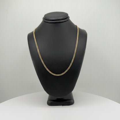 10k Gold 2.5mm DC Cuban Chain