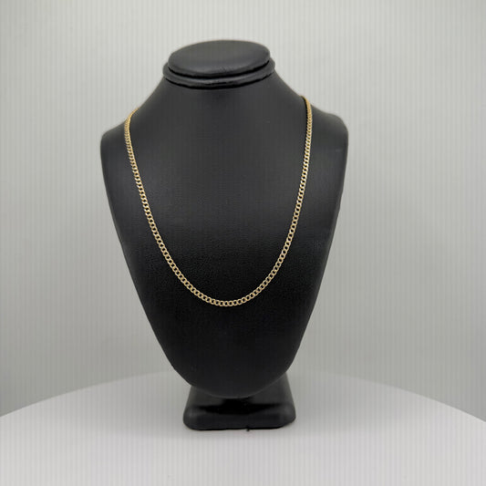 10k Gold 2.5mm DC Cuban Chain