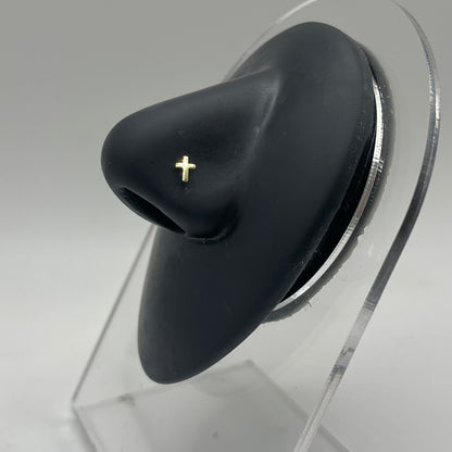 14K Gold Cross Nose Ring