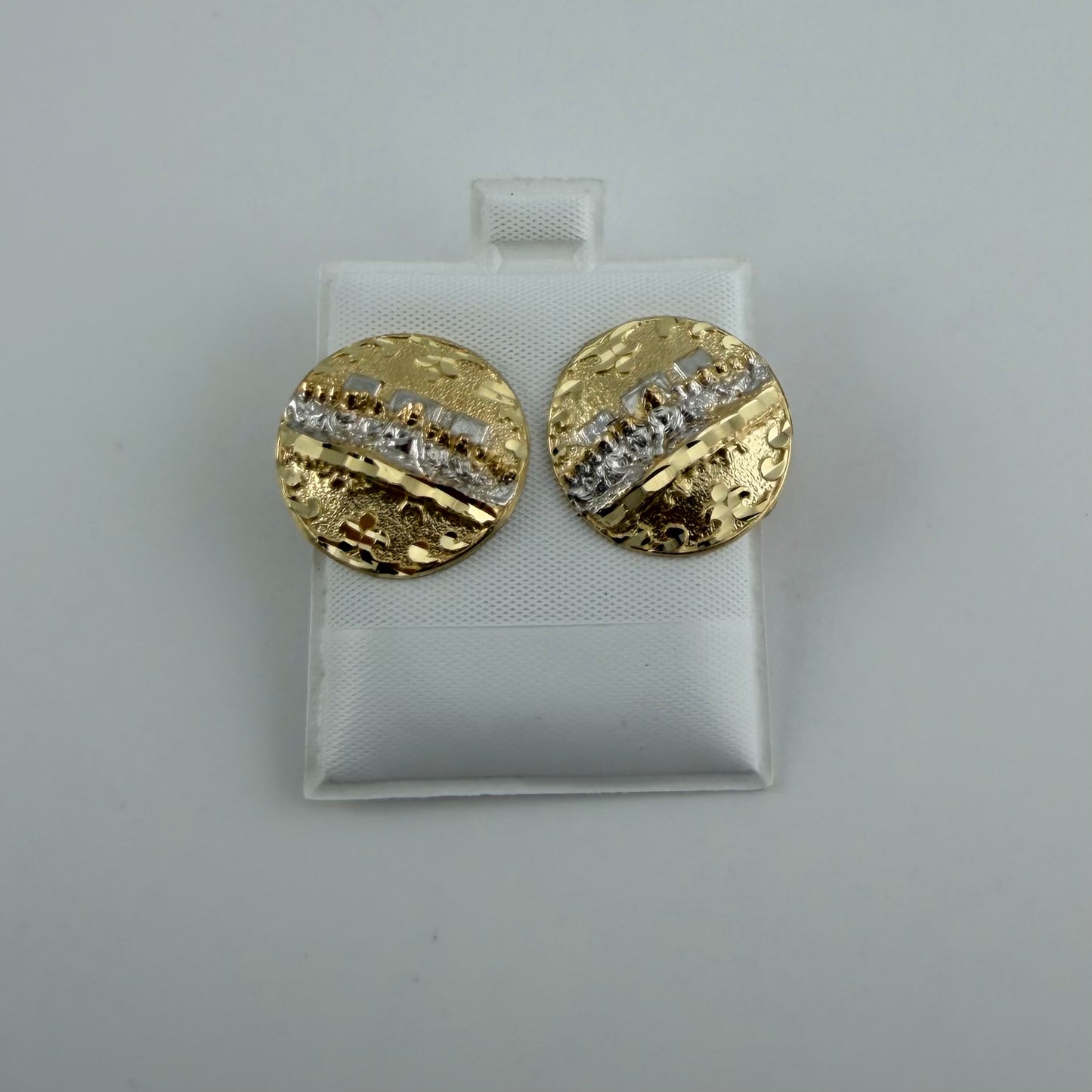 10K Gold Solid Last Supper Earrings
