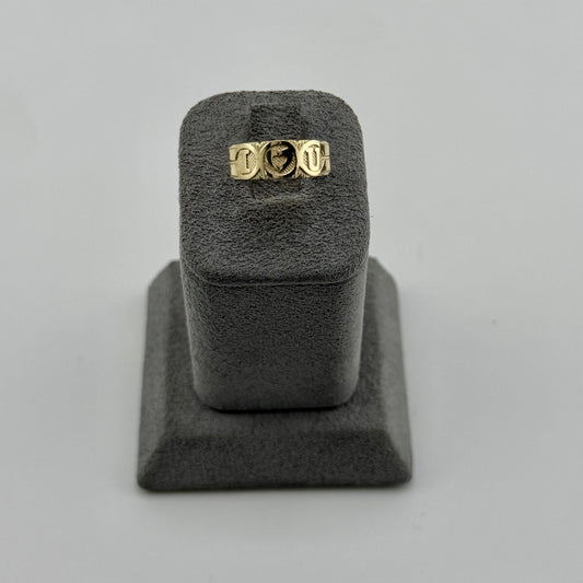 10k Gold I Love You Toe Ring