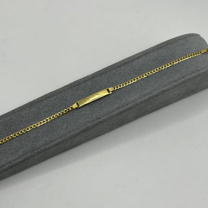 14k Gold Solid Cuban 2.6mm ID Bracelet