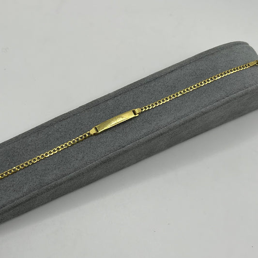 14k Gold Solid Cuban 2.6mm ID Bracelet