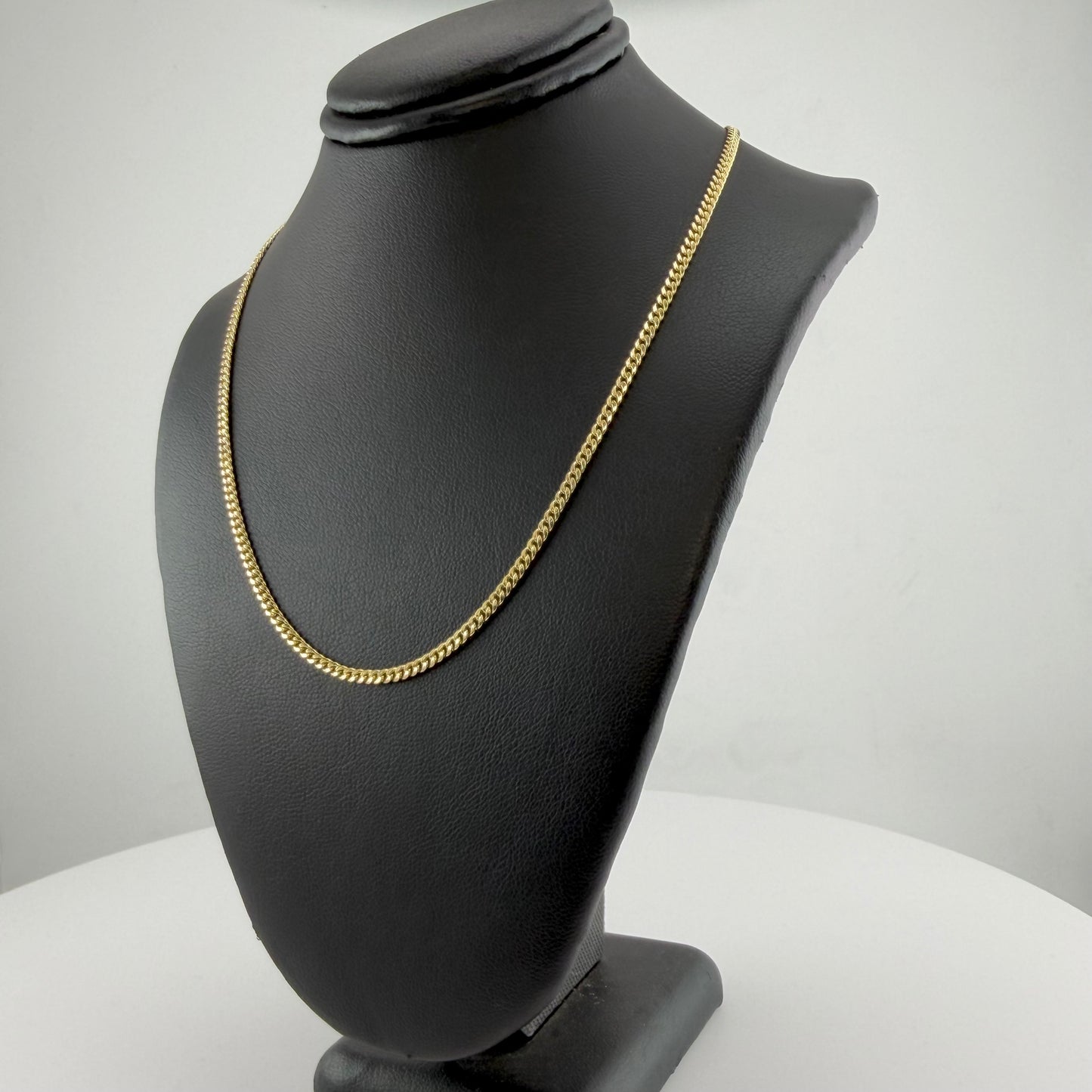 10K Gold 2.2mm hollow Miami Cuban Chain
