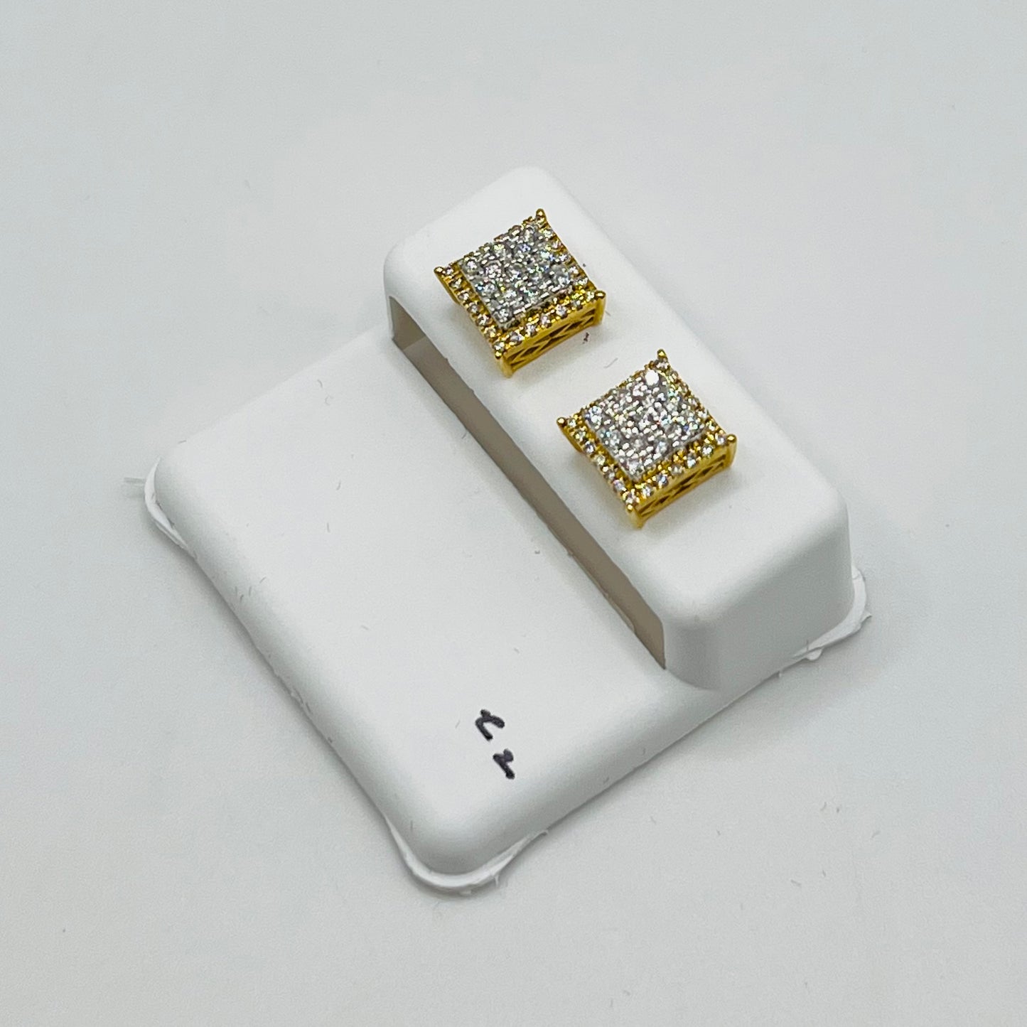 10K Gold Diamond Core Earrings