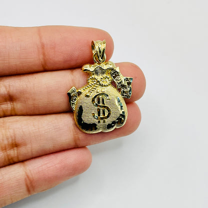 10K Gold Moneybag 2 Charm