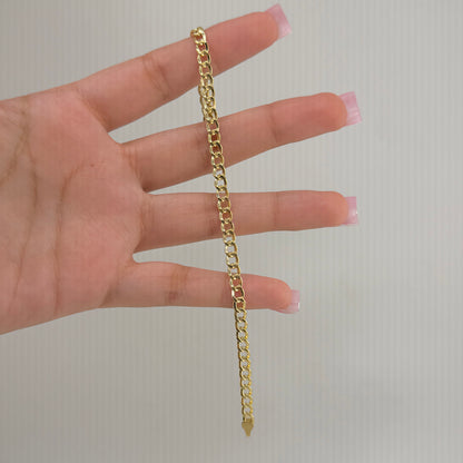 10k Gold 4.2mm Cuban Bracelet