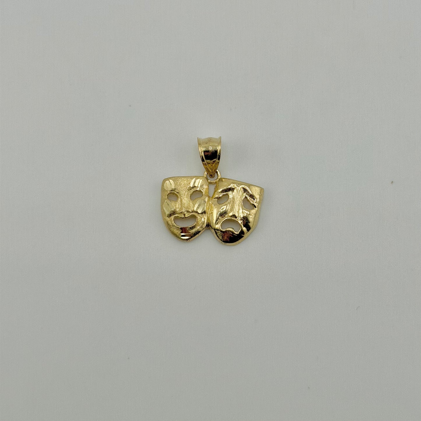 10K Gold Smile Now Cry Later Matte Charm (M)
