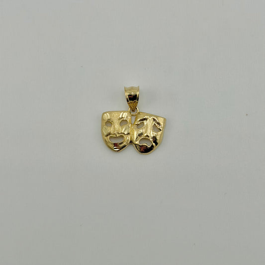 10K Gold Smile Now Cry Later Matte Charm (M)
