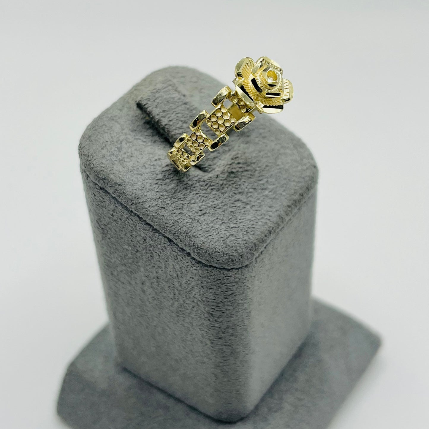 10k Gold Rose Rx Ring