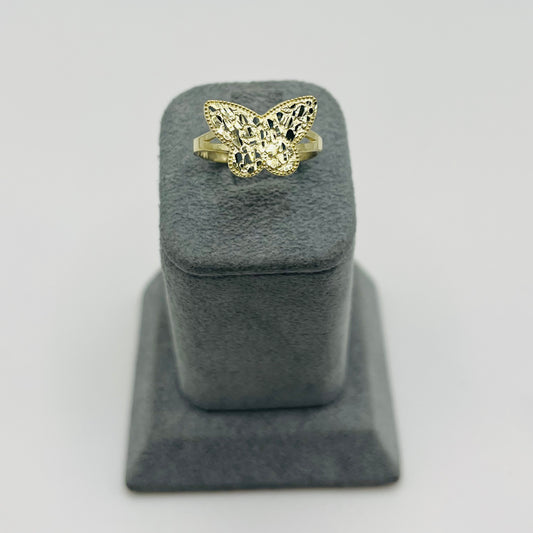 10k Gold Butterfly Nugget Ring