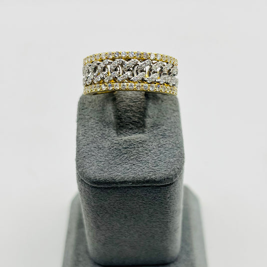 10k Gold Diamond Crest Ring
