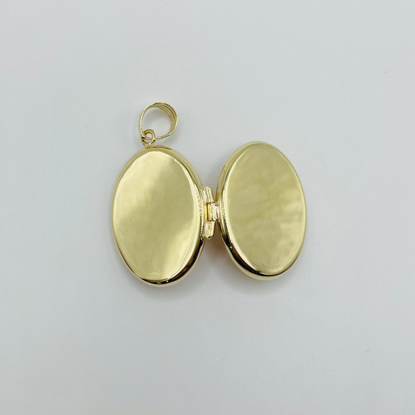 10k Gold Oval Locket Picture Charm