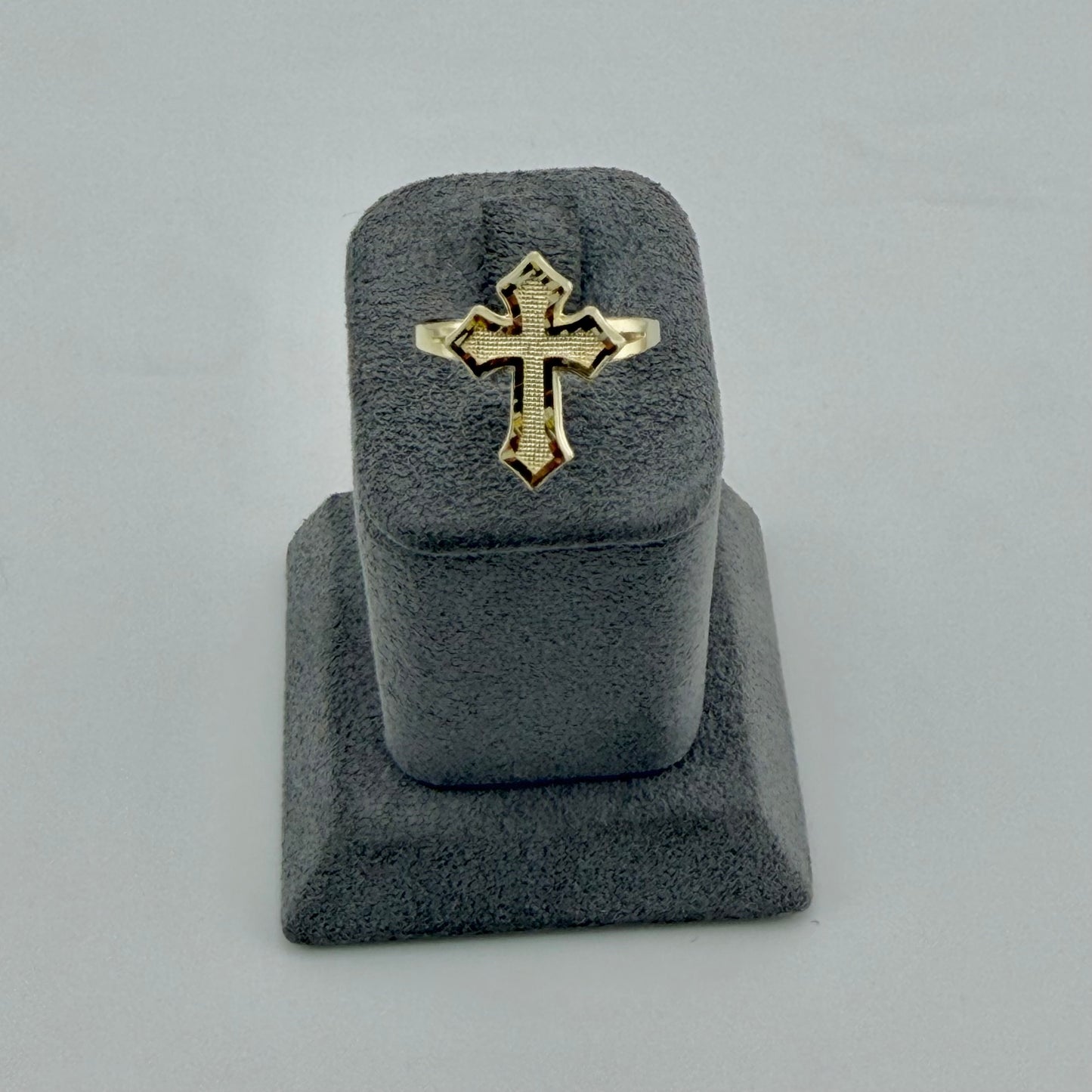 10k Gold 4 Point Roman Cross Ring