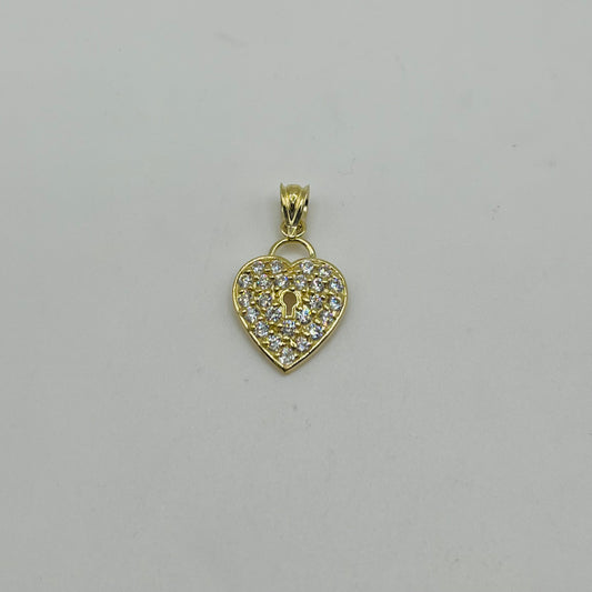 10K Gold Unlock My Heart Charm