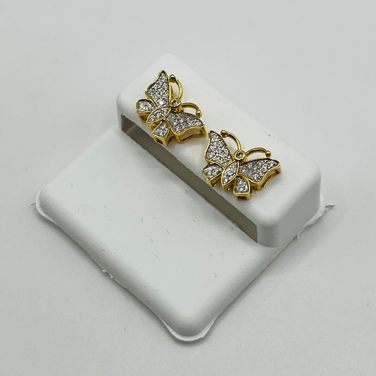 10K Gold Diamond Mariposa Earrings