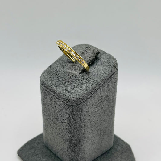 10K Gold Prong Set Cubic Zirconia (2mm)