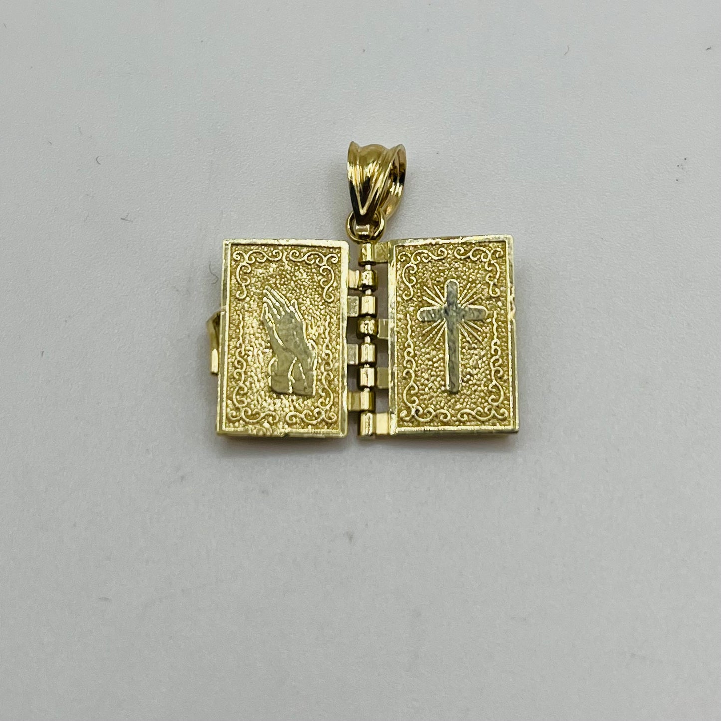 10K Gold Bible Charm
