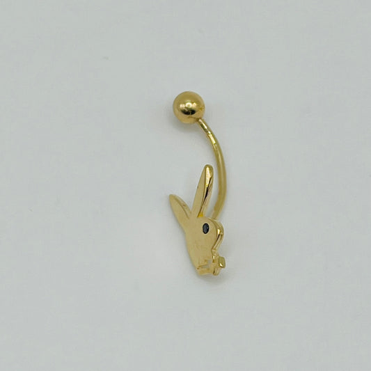 14k Gold Classic Bunny Belly Ring