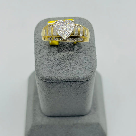 10k Gold Natural Diamond Small Aimee Ring