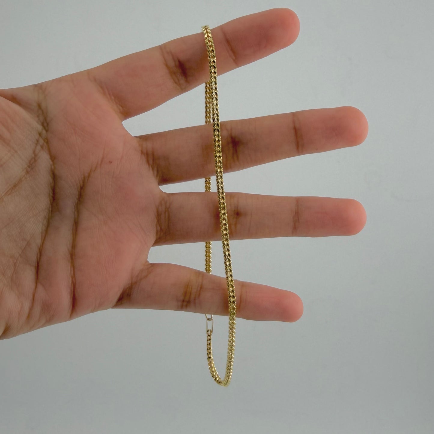 10k Gold 2mm Franco Anklet