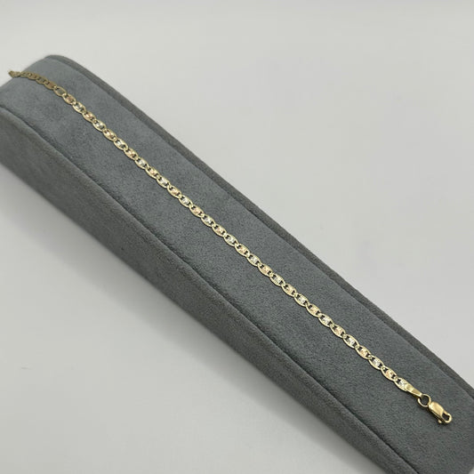 14k Gold 3mm Valentino Bracelet